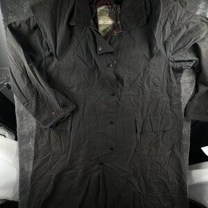Barbour Backhouse Waxed Jacket Men Outdoors Long Trench A1255 Stockman's Size 44